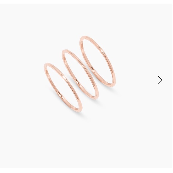 Gorjana Jewelry - Gorjana G Rings in rose gold